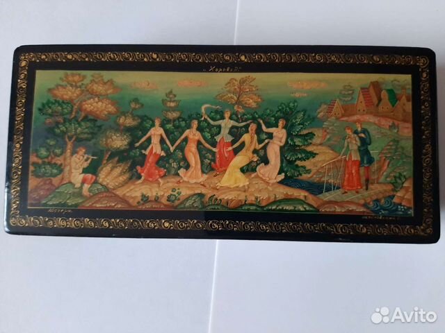Шкатулка СССР Мстера Хоровод Шейновский Г
