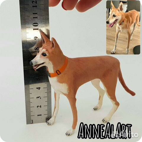 Портретные фигурки собак из полимерной глины заказ