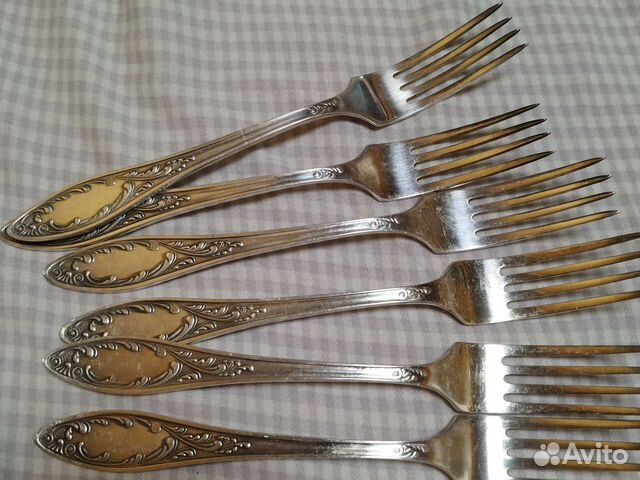 Вилка мельхиор Пламя мнц