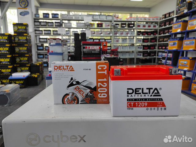 Аккумулятор 9Ач AGM Delta CT1209 YTX9-BS YTX9