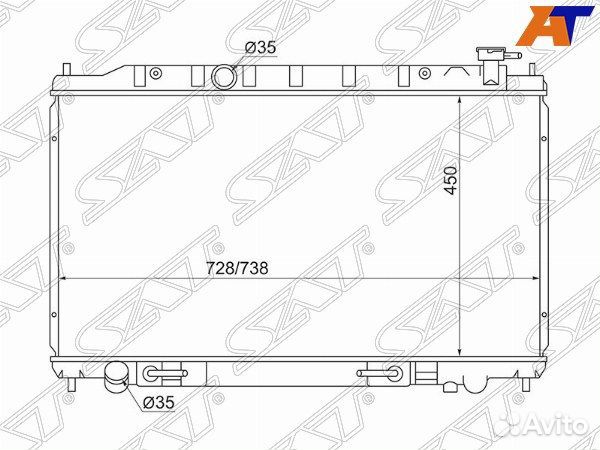 Радиатор nissan murano, nissan murano #Z50 03-08