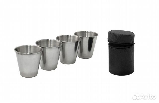 Рюмка походная 4 штуки в чехле