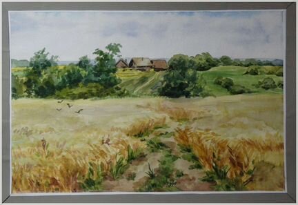 Акварельные картины. Пейзажи