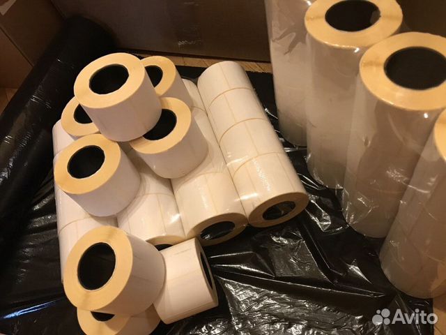 Термоэтикетки эко 75х120 58х40 белые все размеры