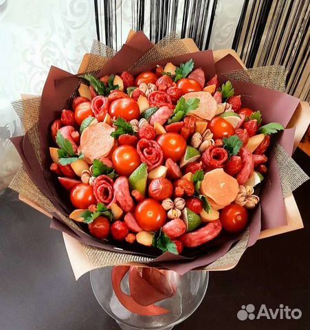 Мужской букет.Съедобный букет. Из продуктов