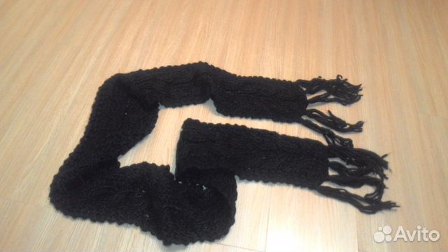 Тёплый вязаный шарфик