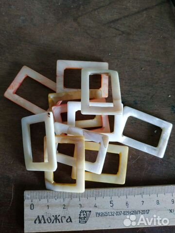 Набор бусин для рукоделия (натуральный перламутр)