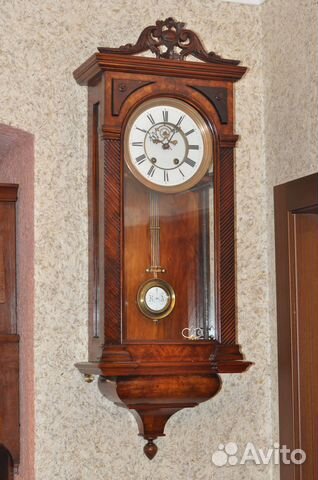 Старинные настенные антикварные часы Lenzkirch 200