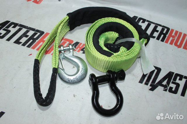 Набор стропы рывковой 3 метра 12 тонн с шаклом