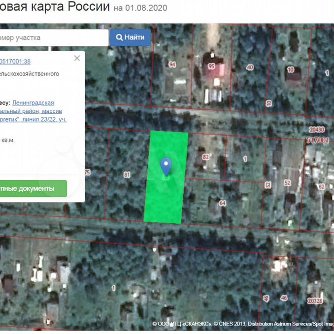 Карта снт посадников остров