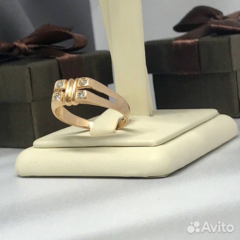 Золотой перстень комиссионный 585 пробы (т24076)