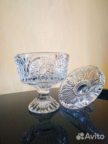 Хрустальная ваза для конфет и фруктов