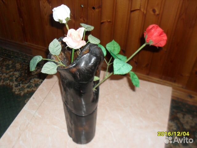 Ваза деревянная