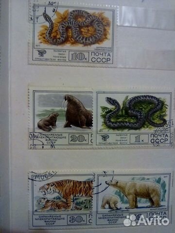 Марки - животные