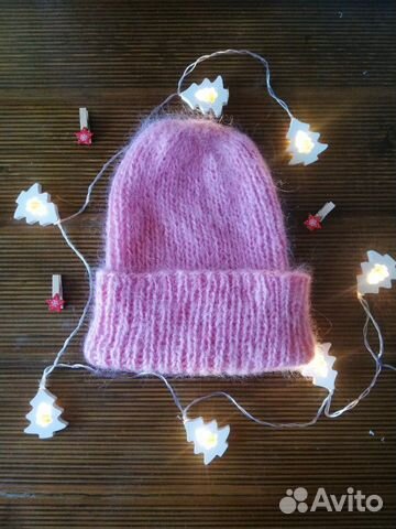Шапка из мохера, новая