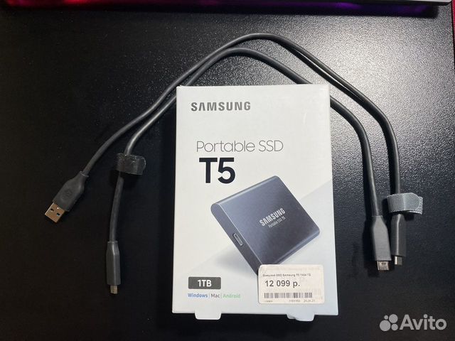 Внешний SSD Samsung T5-1тб