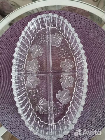 Хрустальная менажница