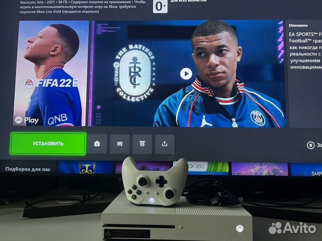 Xbox One S 500gb + 450 игр + live gold