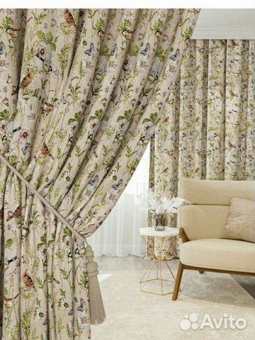 Шторы гобелен 2шт птички