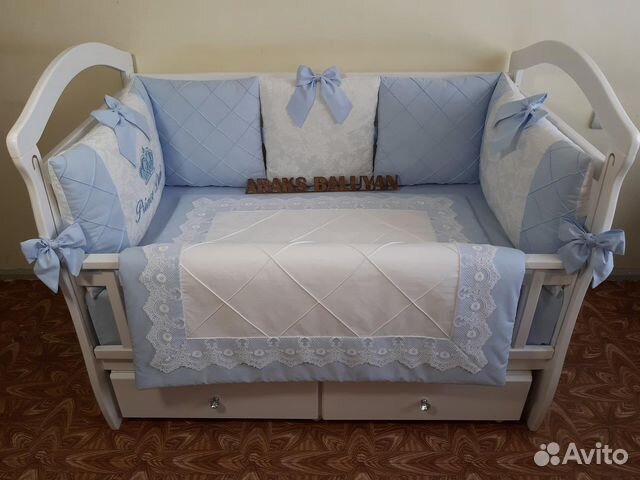 Комплект в детскую кроватку бортики конверт