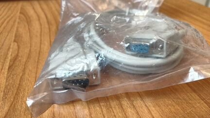 Видео кабель VGA (папа - мама), 9 pin