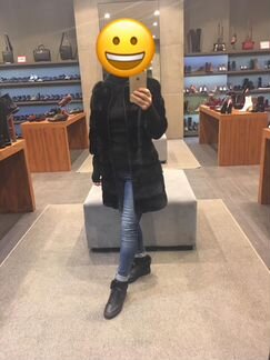 Норковая куртка на молнии