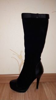 Сапоги зимние замшевые Capiletti