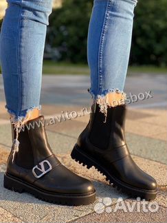 Кожаные ботинки Valentino