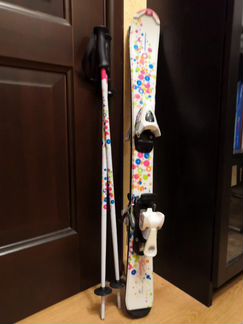 Детский горнолыжный комплект, лыжи 90, ботинки 30