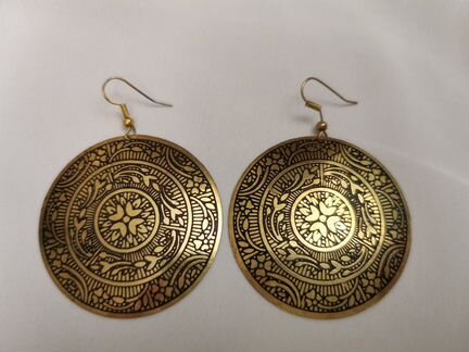 Серьги с этническим орнаментом