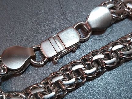 Серебряный браслет «Бисмарк» 55.5гр. 21.5см