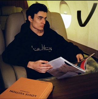 Haliky Swarovski Arabic Logo Hoodie