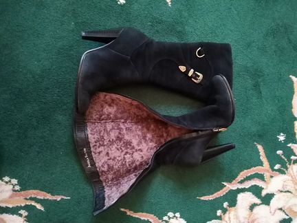 Сапоги замшевые р.36