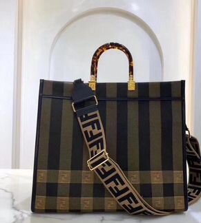 Сумка женская fendi кожа ткань