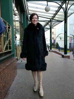 Шуба каракуль свакара vito ponti (Италия), 50-52 р