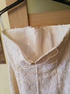 Платье свадебное кружевное а-силуэт