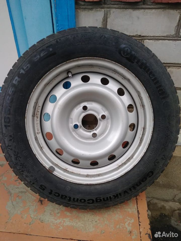 Winter tires on rims