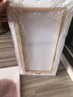 Модульная картина 3 элемента цветок бежевые цв