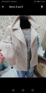 Стильное пальто и кофта Италия 48-50 осень
