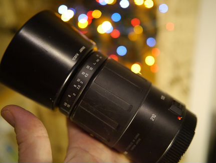 Canon EF 80-210mm полнокадровый tamron