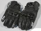 Кожанные перчатки Alpinestars Super M, L, XL черны