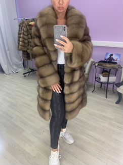 Шуба из лесной куницы