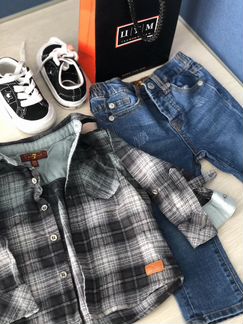 Джинсы и рубашка 7 for All Mankind ориг