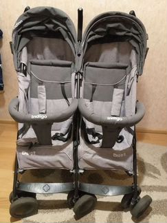 Коляска-трость для двойни Indigo Duet