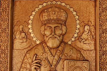 Икона резная 