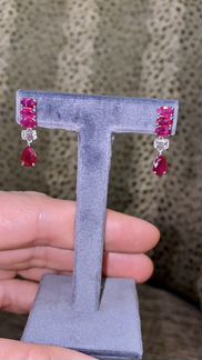 Серьги, Кольцо, Подвеска золото бриллианты рубины