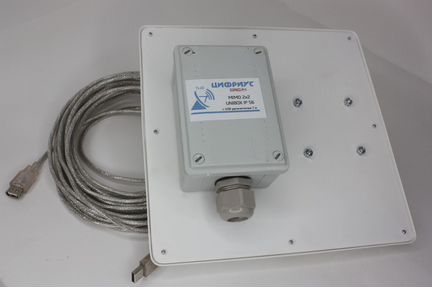 Антенна “Цифриус” mimo 2x14dBi 2*CRC9 вох