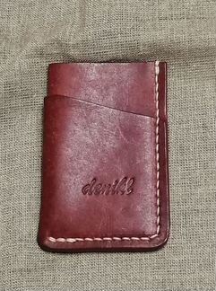 Картхолдер (кардхолдер) из кожи pueblo в ассорти