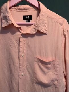 Розовая рубашка из вискозы H&M