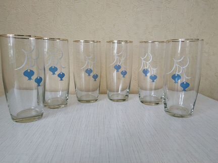 Стаканы для сока, коктейлей 6 шт